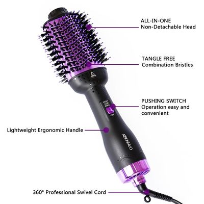 ABS 1000w keramischer Haarbürste eine Schritt-Ionenhaartrockner und Styler Volumizer